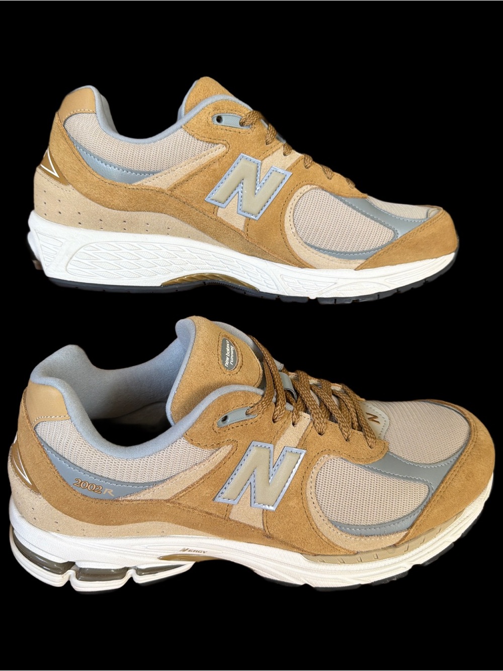 🔥New Balance 2002R Men's 11 Tan and Gray Suede Mesh Lifestyle sneakers - Picture 4 of 13